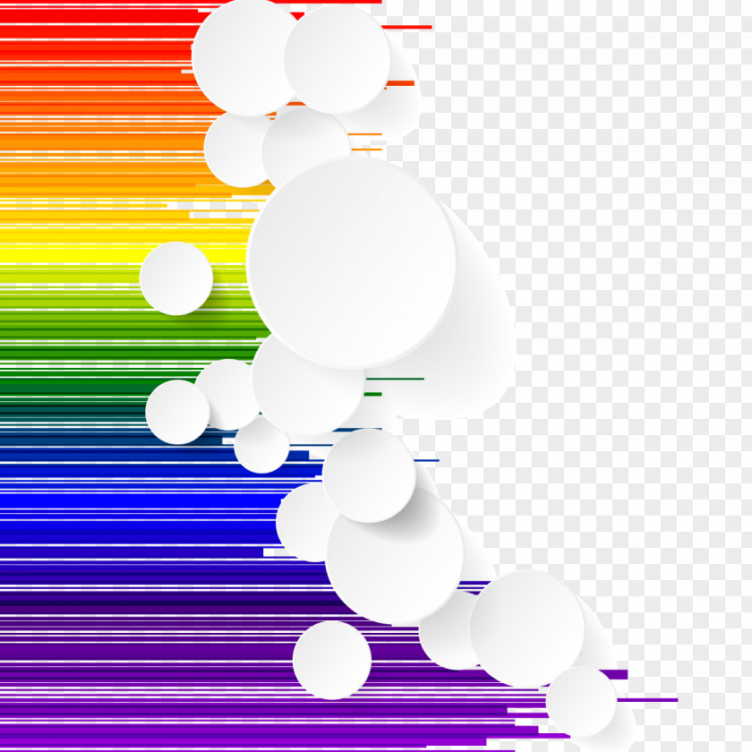 Vector Rainbow Background Illustration PNG