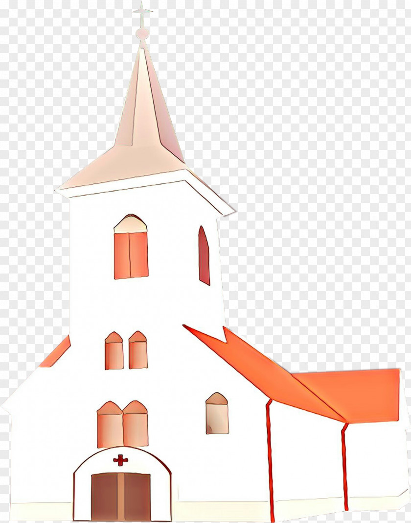 Church Peach Orange PNG
