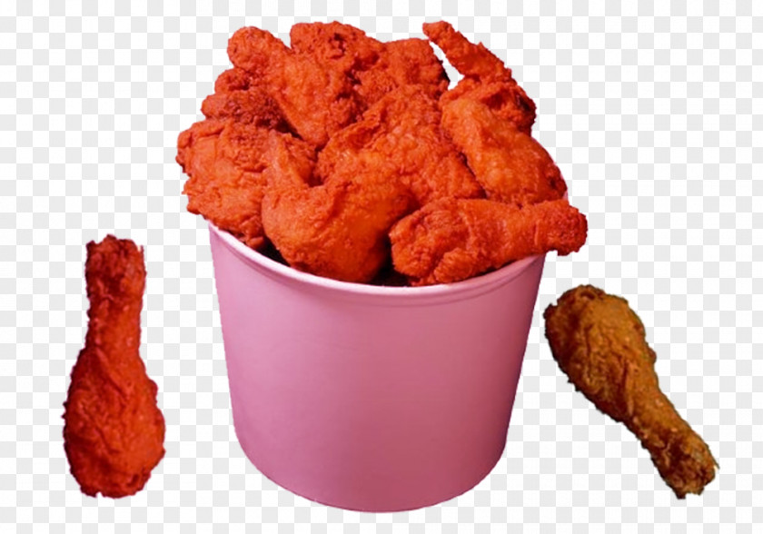 Delicious Fried Chicken Family Bucket Crispy KFC Fast Food Meat PNG