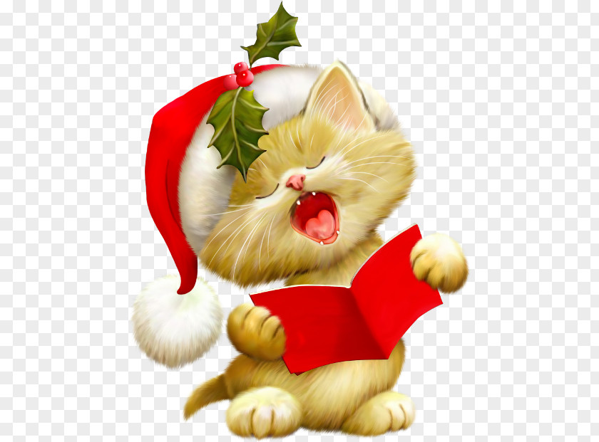 Kitten Santa Claus Cat Christmas Clip Art PNG