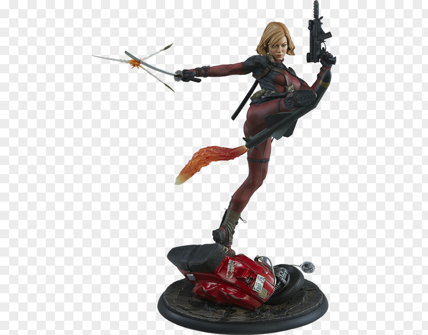 Lady Deadpool Sideshow Collectibles Figurine Marvel Comics Female PNG
