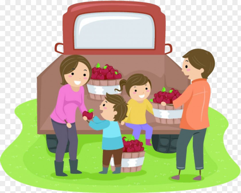 The Family Moved Apple Drawing Photography Illustration PNG