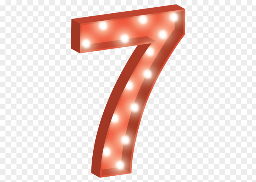 7 Lighting Lamp Numerical Digit PNG