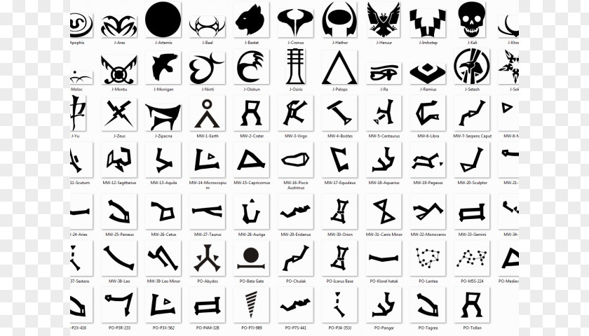 Cool Symbols Daniel Jackson Stargate Symbol Goa'uld Clip Art PNG