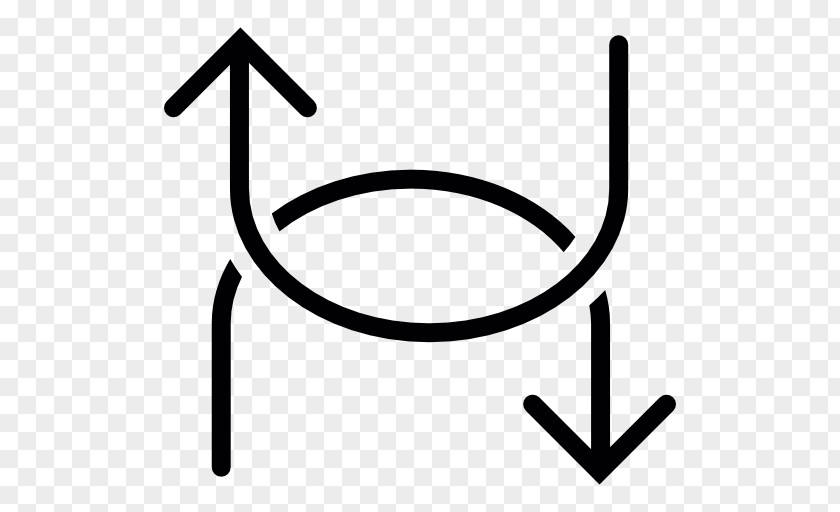 Curved Arrow Tool Symbol PNG