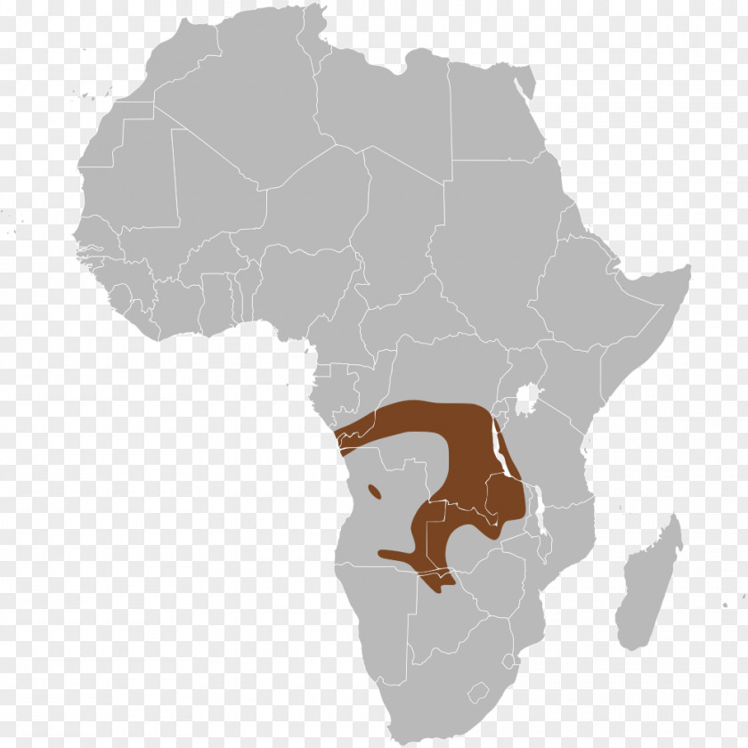 Map Central Africa Blank Vector PNG