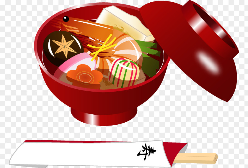 Shou Osechi Zōni Cuisine Japanese New Year Year's Day PNG