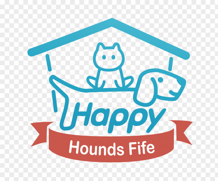 Happy Pet Logo Brand Line Font PNG