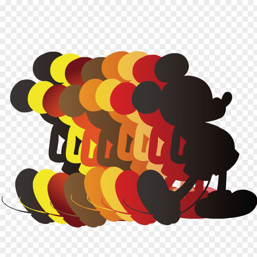 Mickey Mouse Silhouette Vector Art Adobe Illustrator PNG