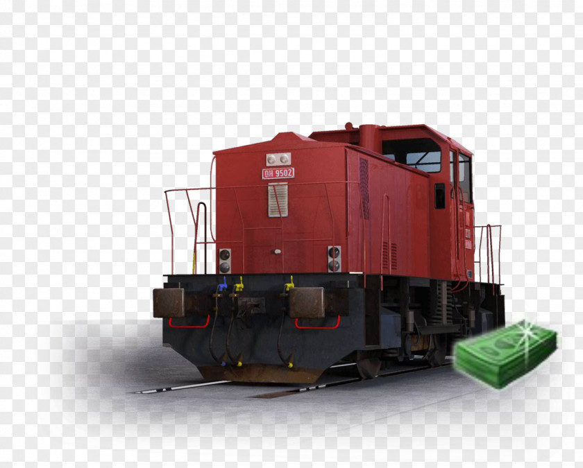 Rail Train Transport Locomotive Railroad Car Cargo PNG