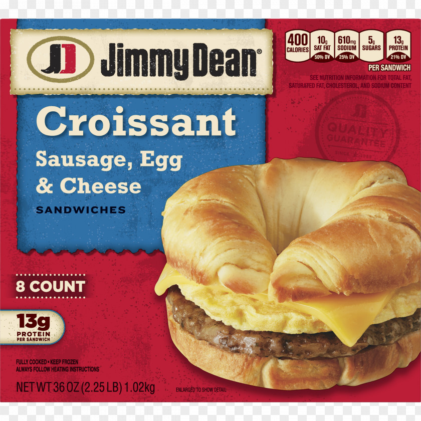Walmart Sandwich Wraps Jimmy Dean Croissant Sandwiches Sausage Bacon, Egg And Cheese PNG