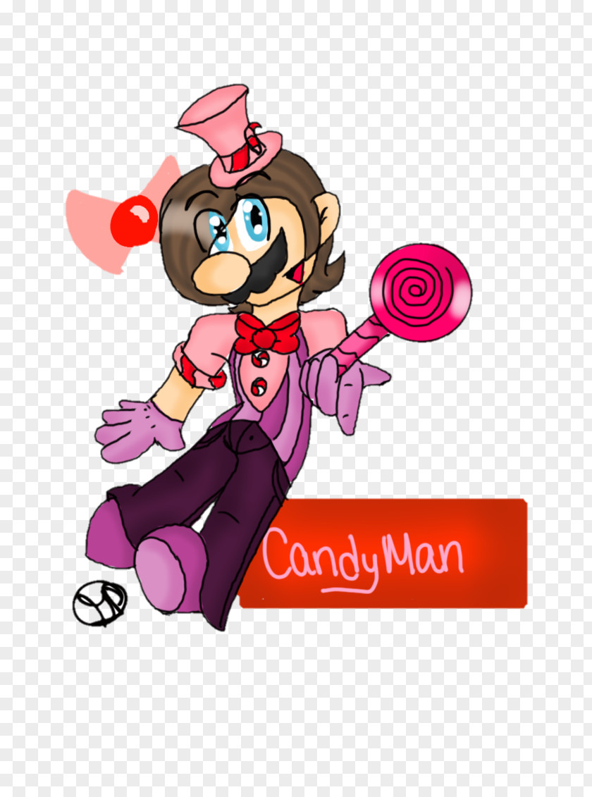 Candyman Vertebrate Pink M Character Clip Art PNG