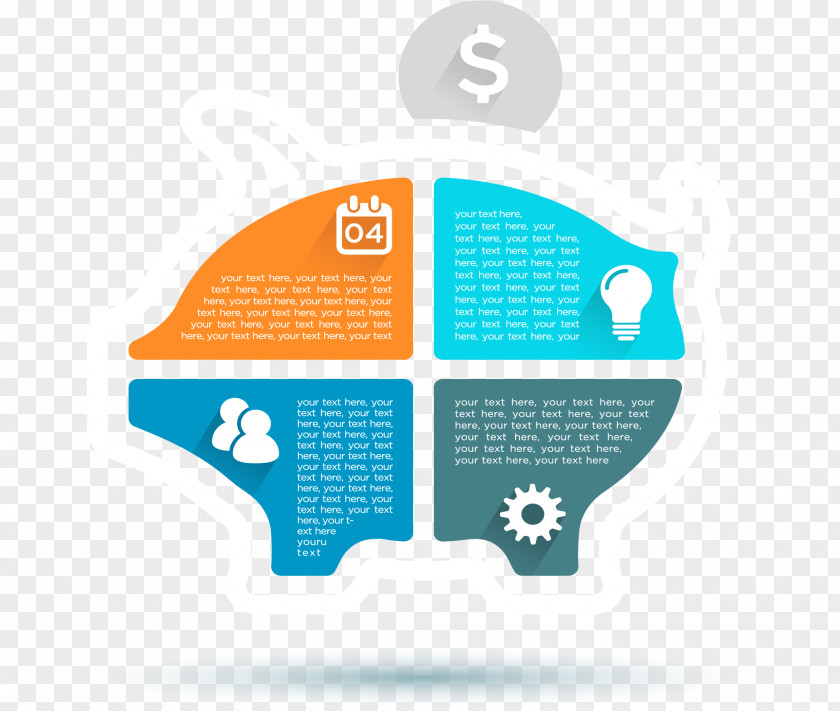 Classification Pig Information Chart Infographic Saving Money Piggy Bank PNG