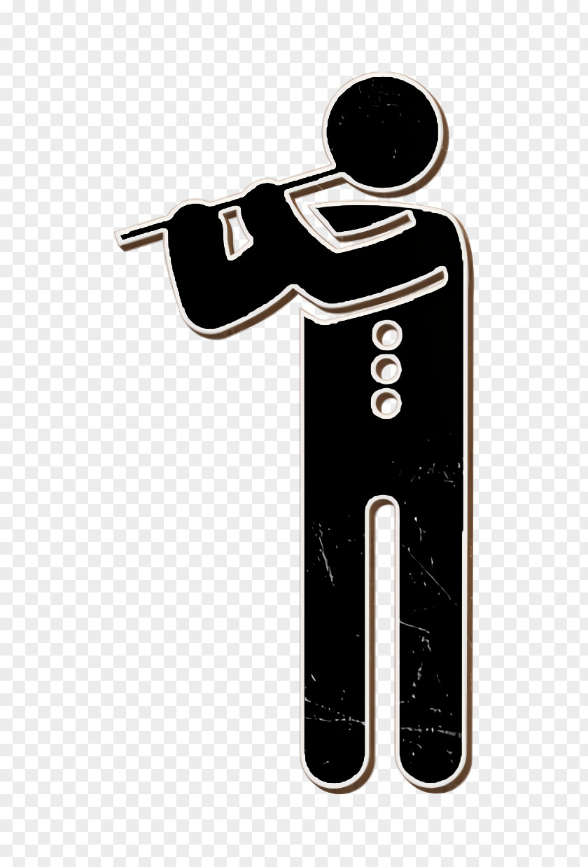 Flute Icon Humans 2 Man Playing A PNG