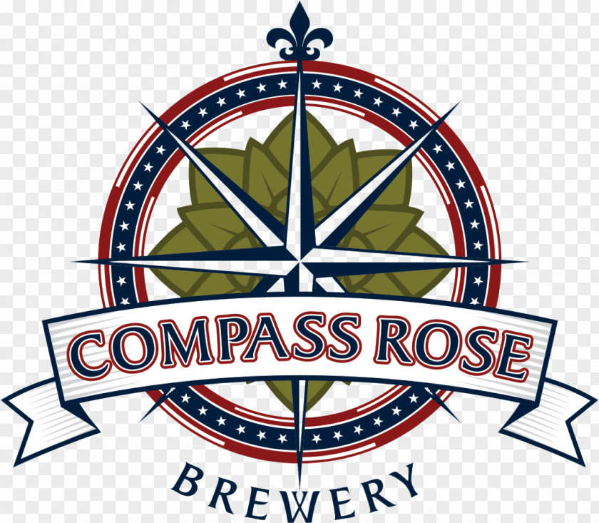 Maywood Compass Rose Brewery Beer Stout Ale Brice's Brewing Company PNG