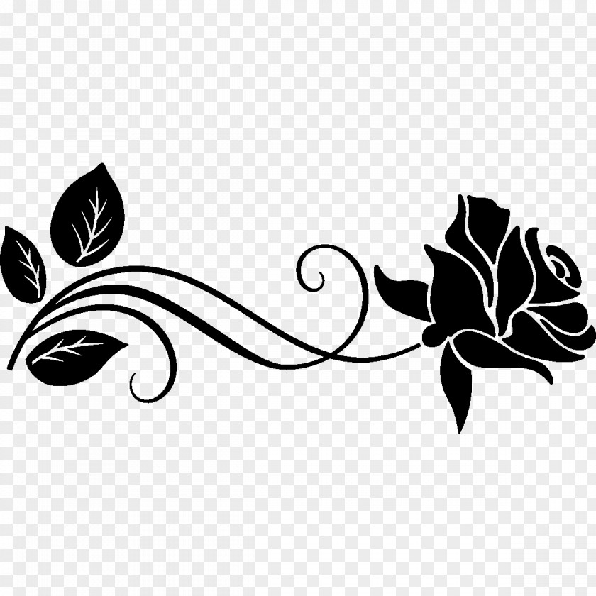 Rose Garden Roses Silhouette Drawing Stencil PNG