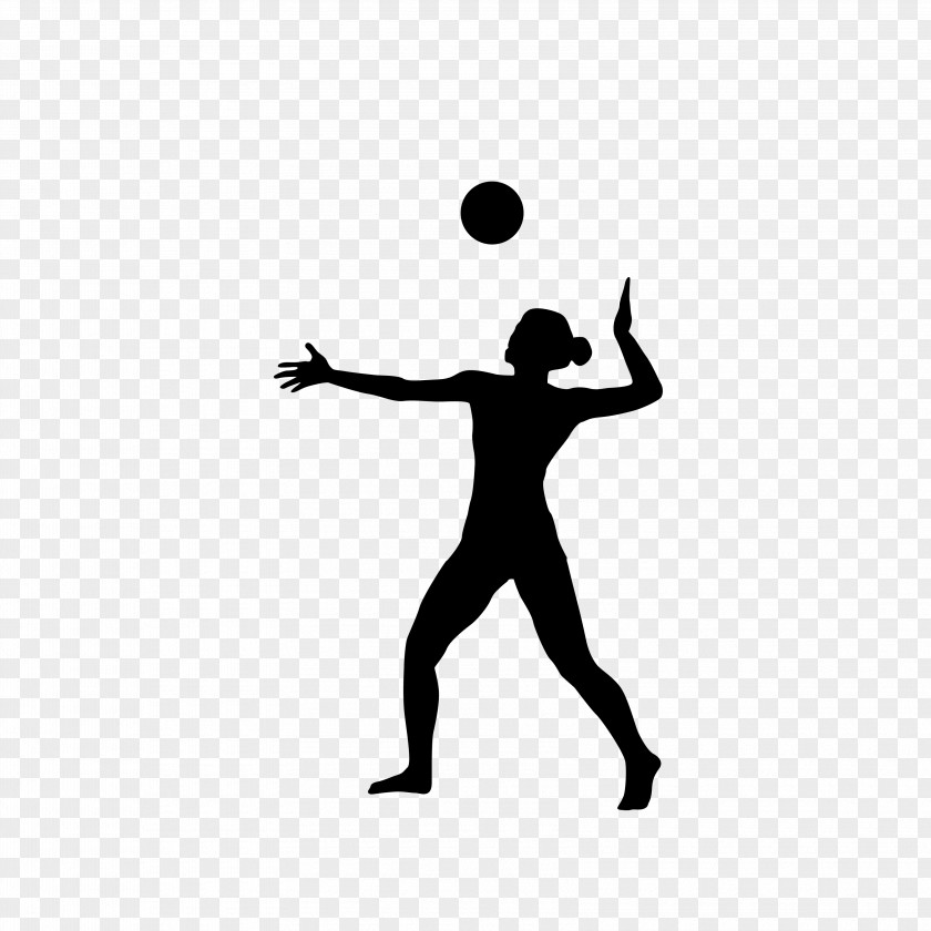 Woman Playing Volleyball,Sketch Volleyball Silhouette Sport PNG