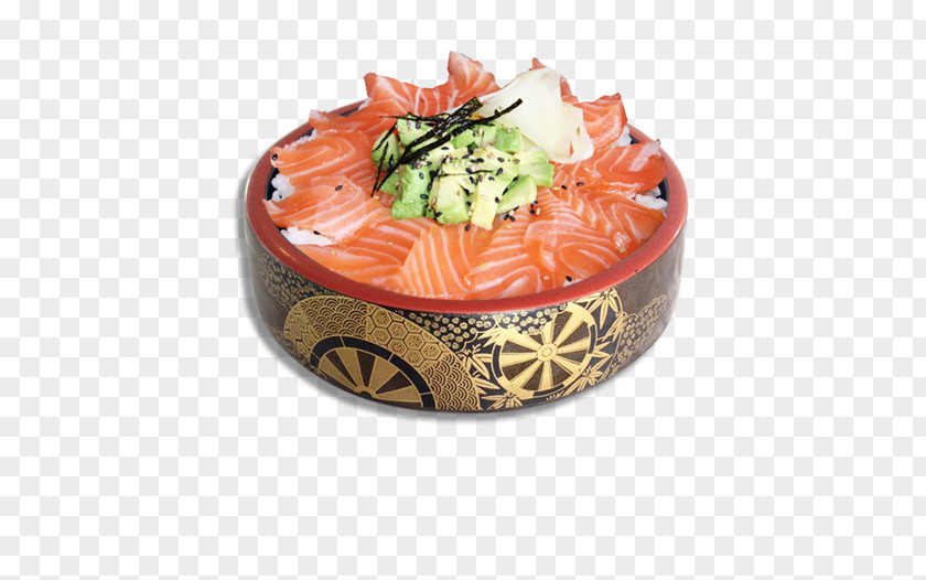 Cafe Carte Menu Sashimi Smoked Salmon Sushi Chirashizushi PNG