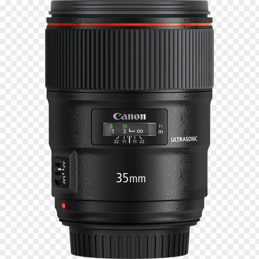 Camera Lens Canon EF Mount 35mm 16–35mm Wide-Angle F/1.4L II USM PNG