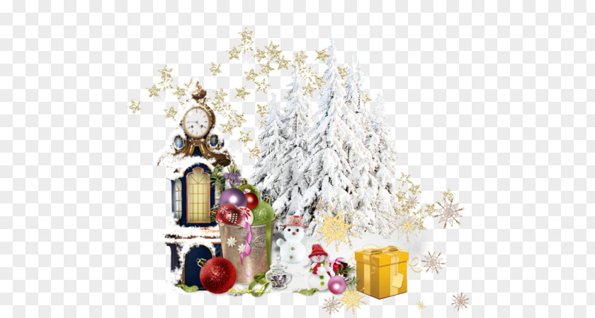 Christmas Tree Ded Moroz Holiday New Year PNG