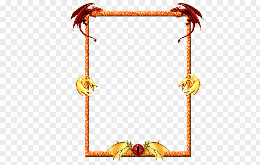 Dragon Frame Line PNG