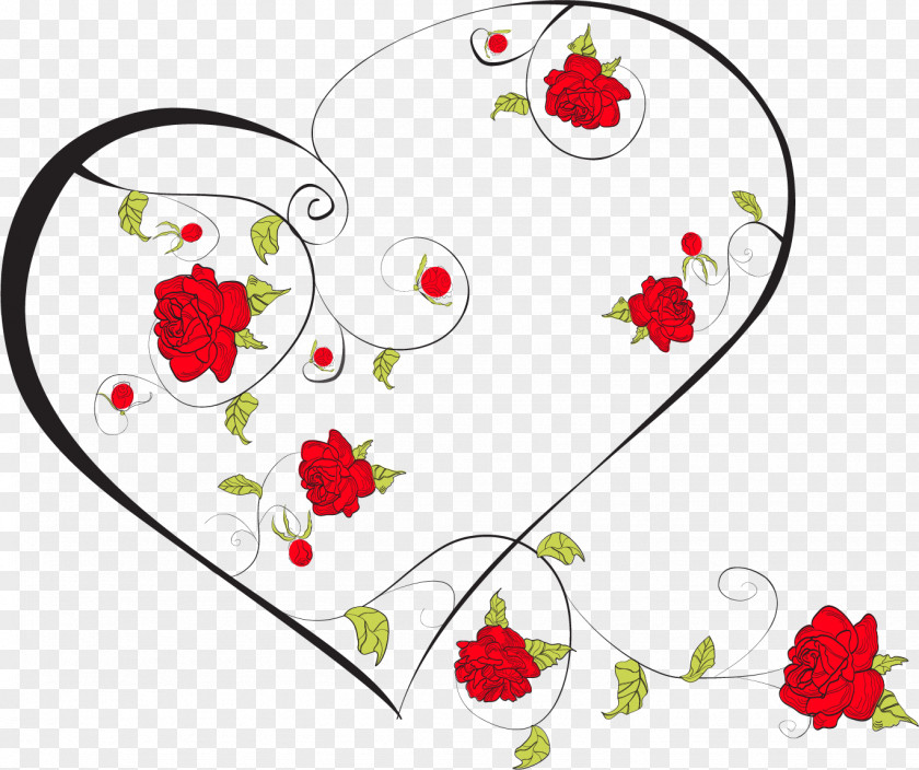 Romantic Valentine's Day Heart Garland Photography Illustration PNG