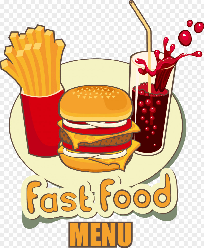 Vector Fries Fast Food Hamburger Junk French PNG