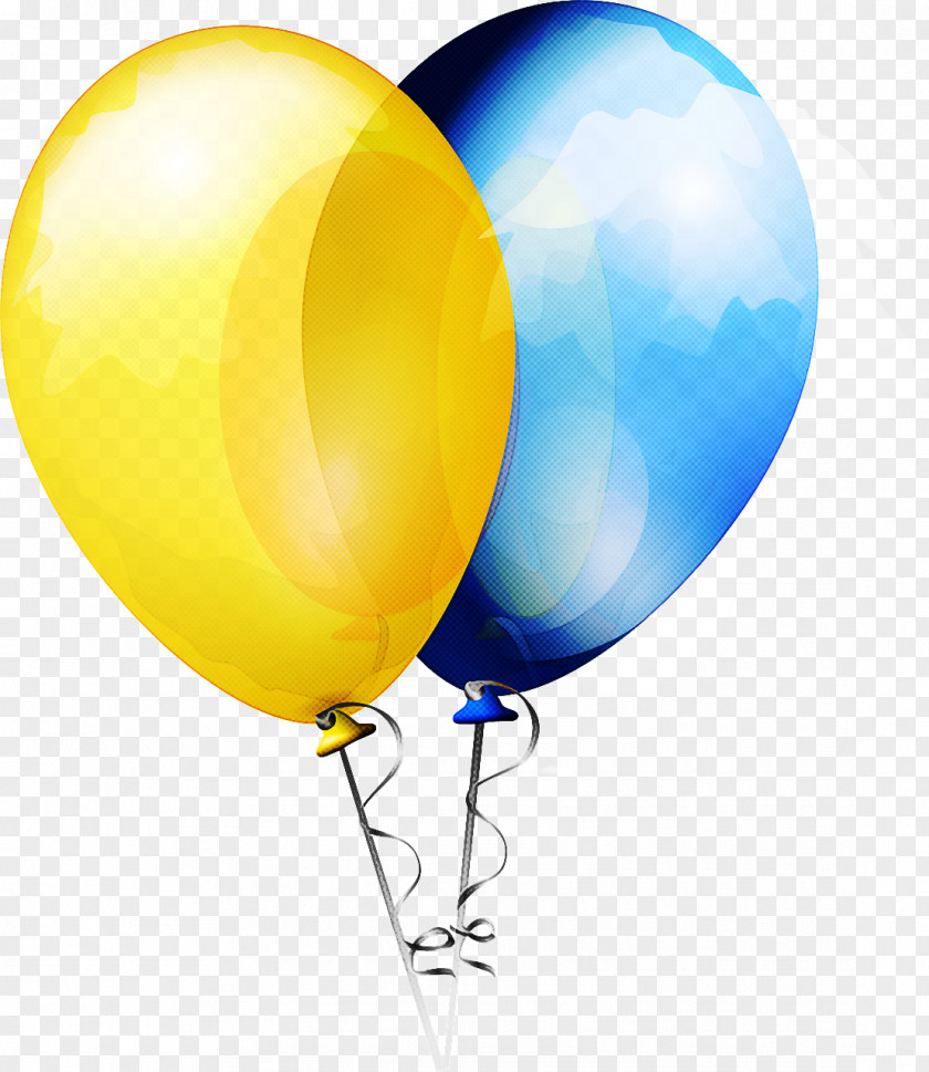 Balloon Party Supply Yellow PNG