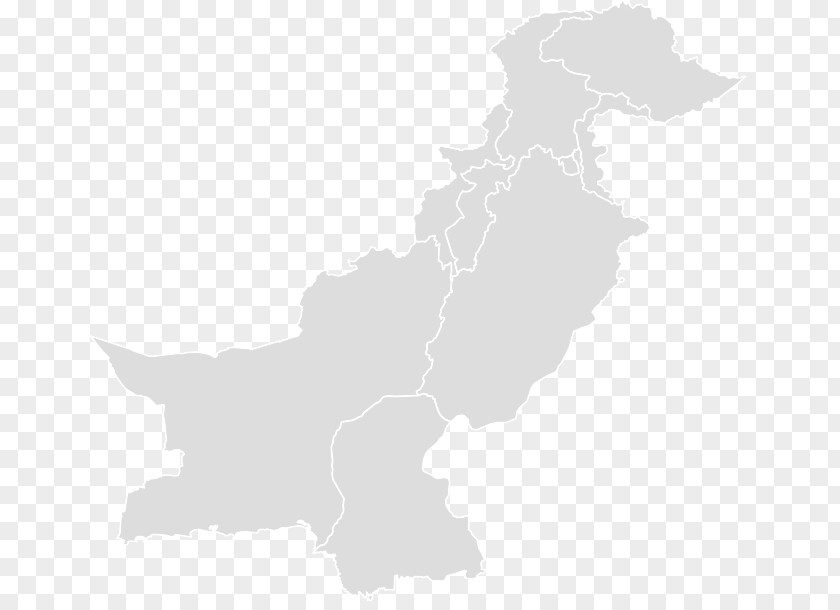 Map Pakistan Blank PNG