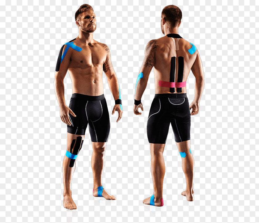 Back Pain Elastic Therapeutic Tape Adhesive Muscle Joint Therapy PNG