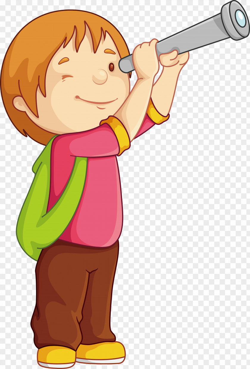 Children Telescope Child Illustration PNG