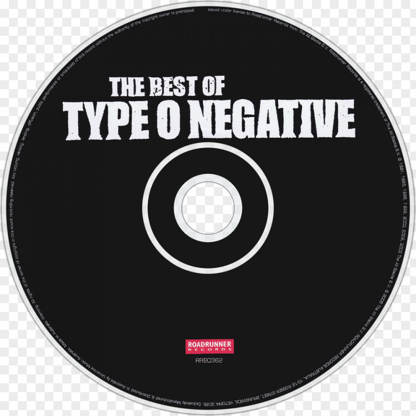 Dvd Compact Disc The Best Of Type O Negative Slow, Deep And Hard All Kinds Tough PNG
