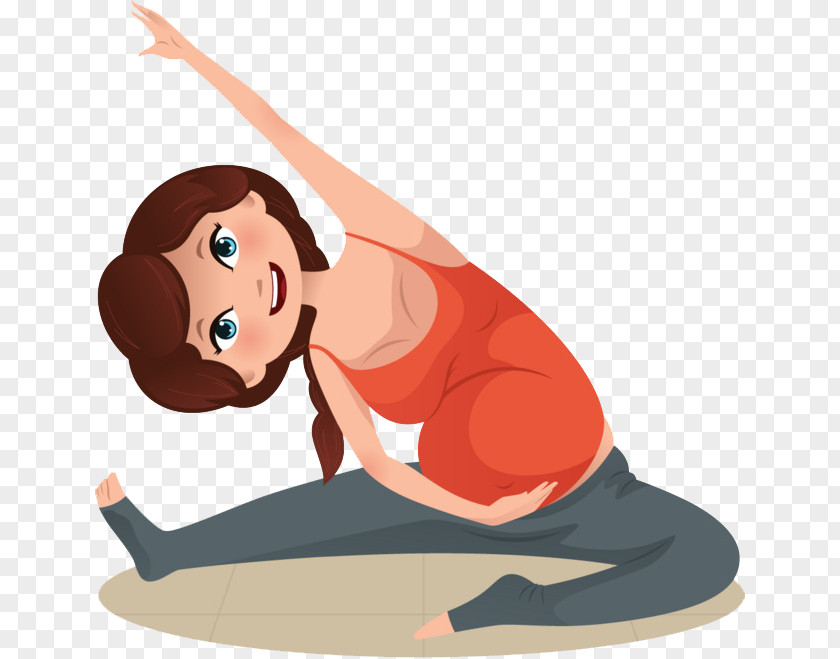 Pregnancy Exercise Yoga Vector Graphics PNG