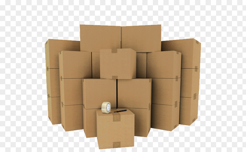 Box Mover Cardboard Corrugated Fiberboard Relocation PNG