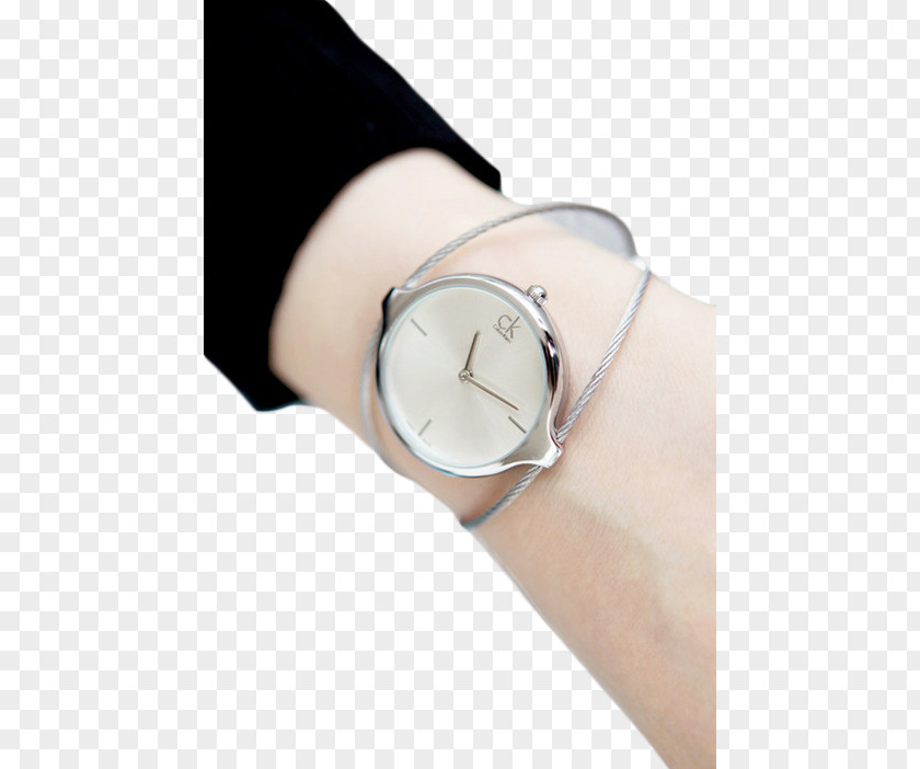 Female Profile Watch Clock Strap Icon PNG