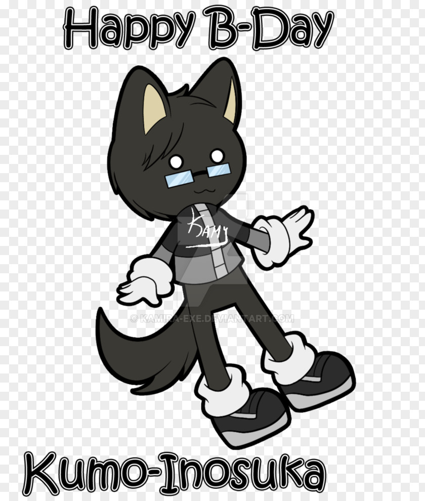 Happy B.day Cat Canidae Dog Character Clip Art PNG