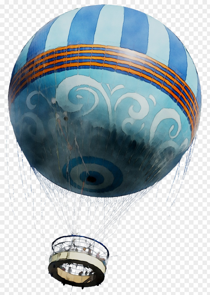 Hot Air Balloon Cobalt Blue Product Design PNG