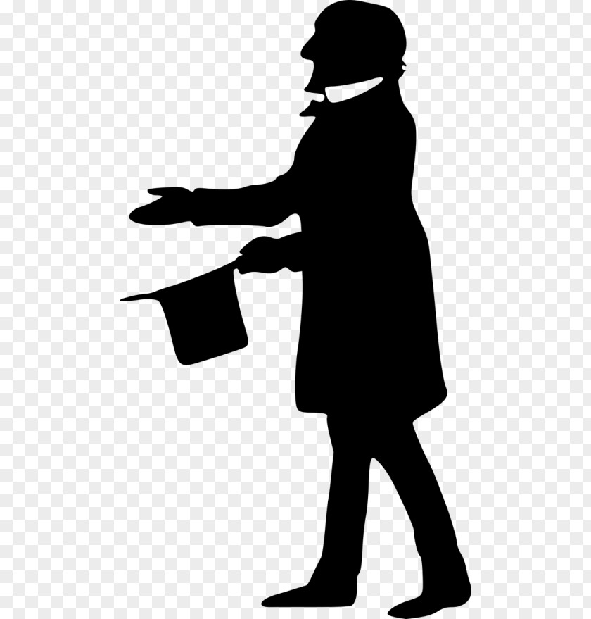 Silhouette Gentleman Clip Art PNG