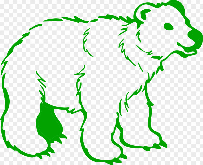 Bear Polar Kodiak Drawing Coloring Book PNG
