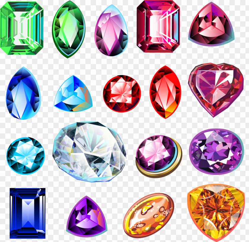 Color Jewelry Gemstone Diamond Bitxi PNG