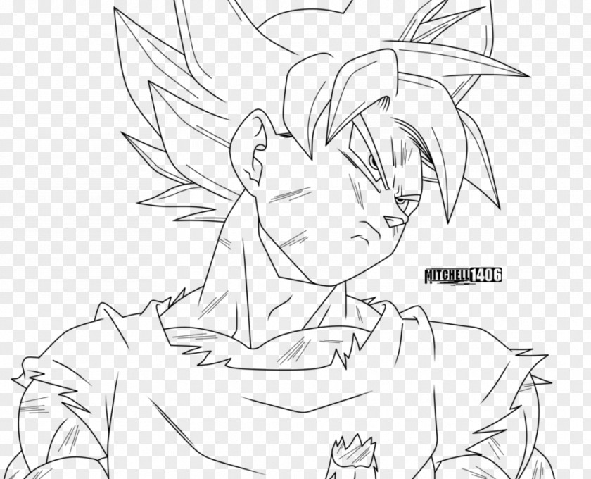 Goku Line Art Vegeta Gohan Drawing PNG