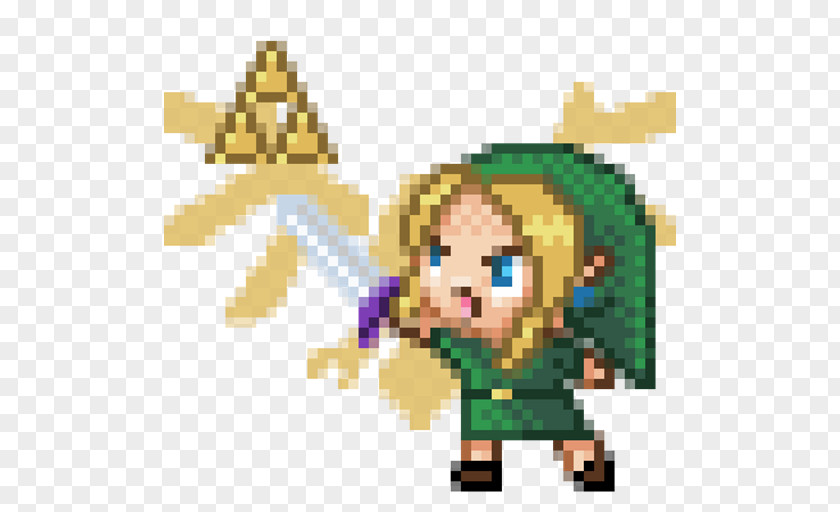Legend Of Zelda Pixel Link Bit Art Image Vector Graphics Illustration PNG