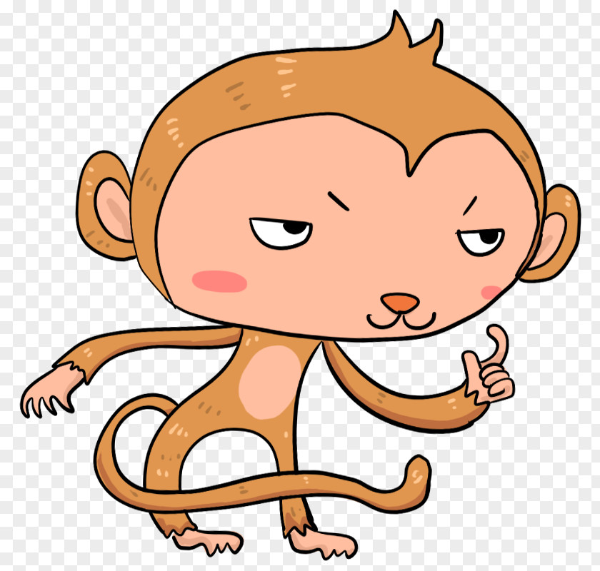 Monkey Blog Image Illustration Character Structure PNG