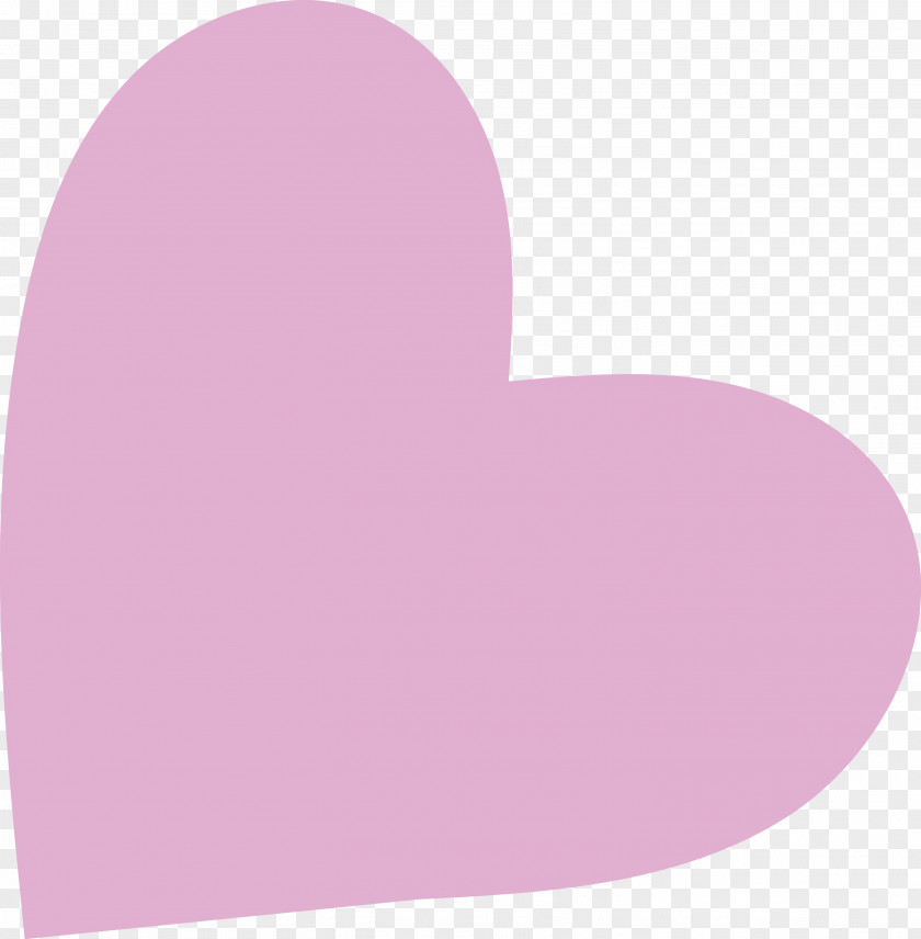 Pink M Font Heart M-095 PNG