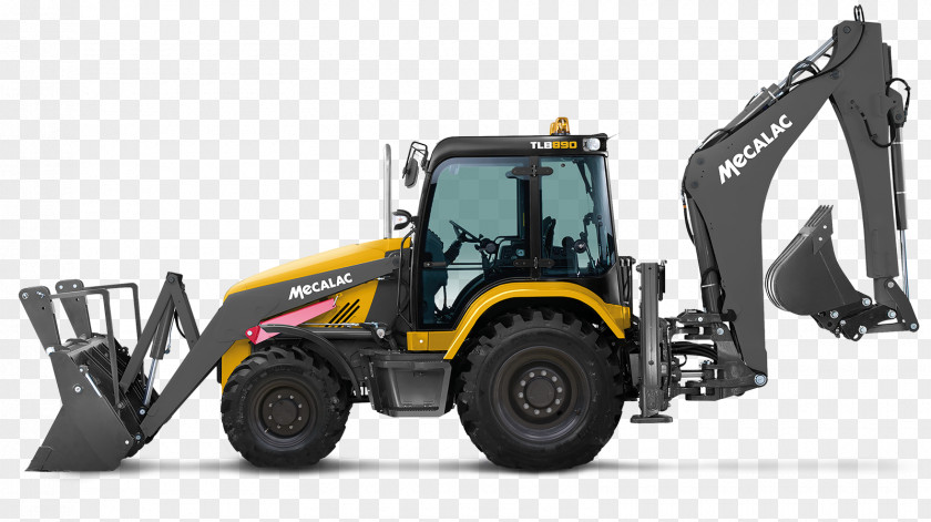 Wheel Swing Backhoe Loader Heavy Machinery Construction PNG