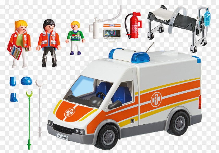 Ambulance Playmobil Stretcher Toy Emergency Department PNG