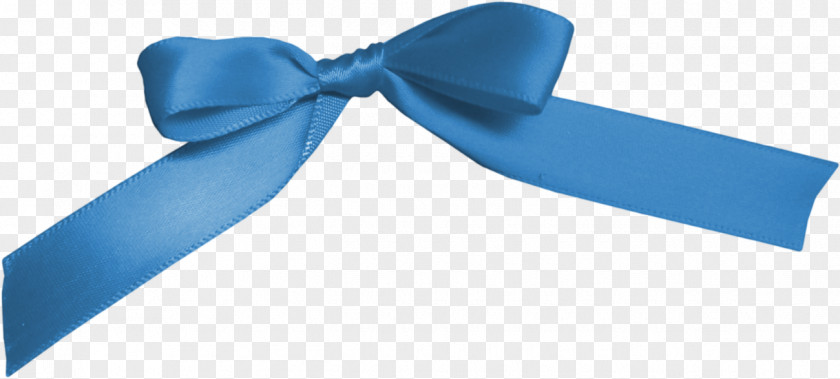Blue Bow Cloth Ribbon Textile PNG