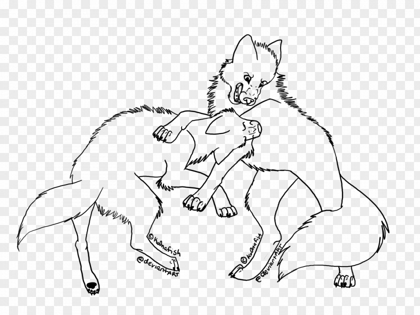 Coloring Book Drawing Arctic Wolf Coyote Pack PNG