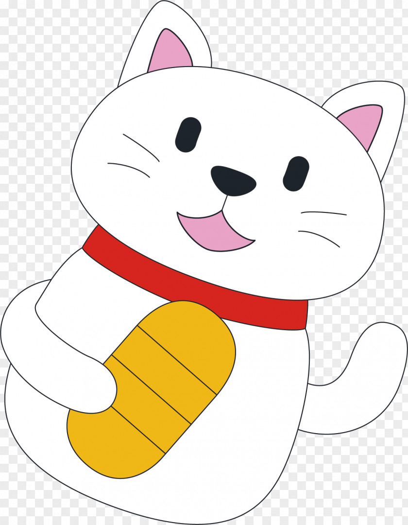 Lucky Cat Vector Material Whiskers Download Clip Art PNG