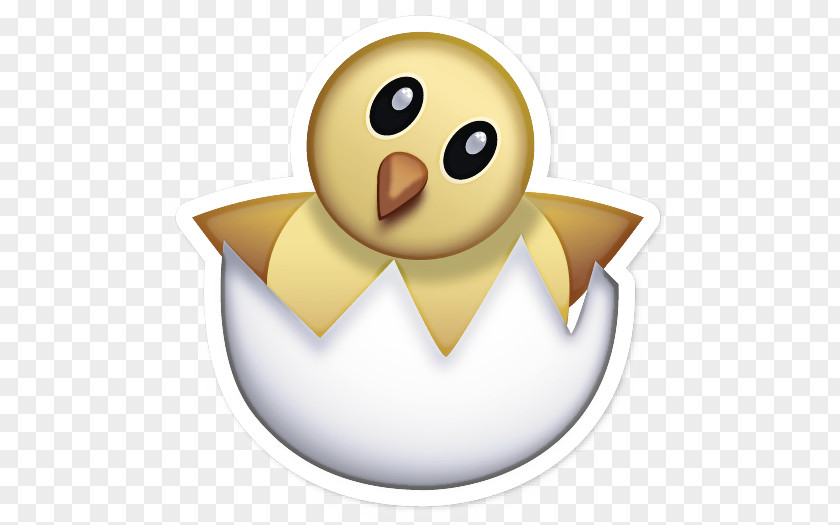 Smile Cartoon Chicken Emoji PNG